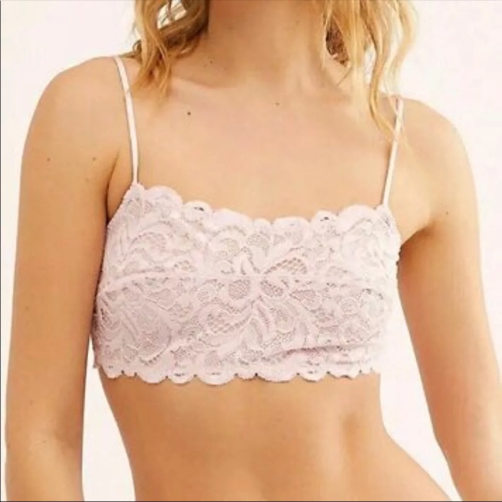 Free people Reese powder pink bralette